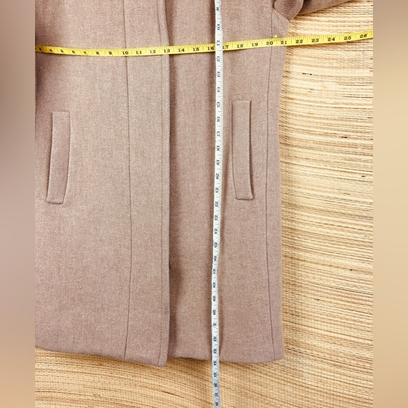 J.Crew Stadium Cocoon Nello Gori Iconic Wool Blend Peacoat Sand/Heather Oat Sz 6 - Picture 16 of 16